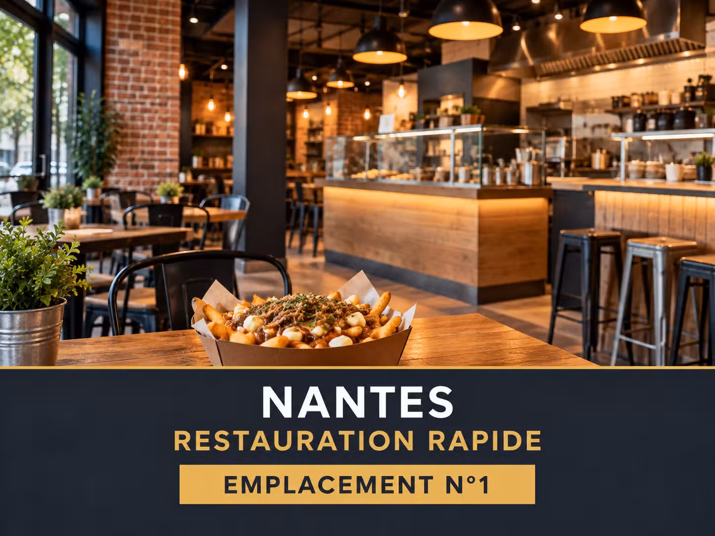 Vente restauration rapide emplacement N°1 Nantes 