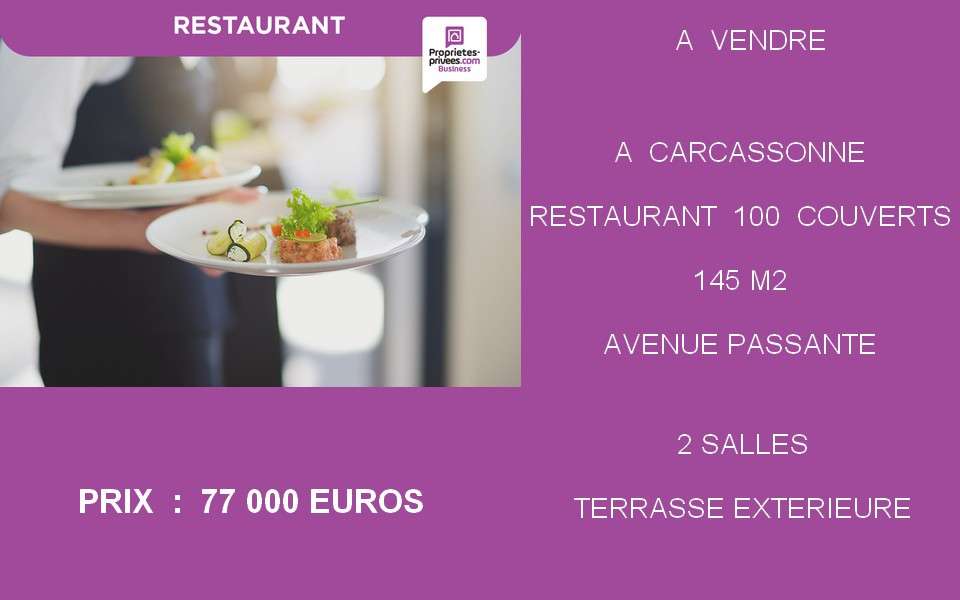 Vente restaurant sur avenue passante Carcassonne