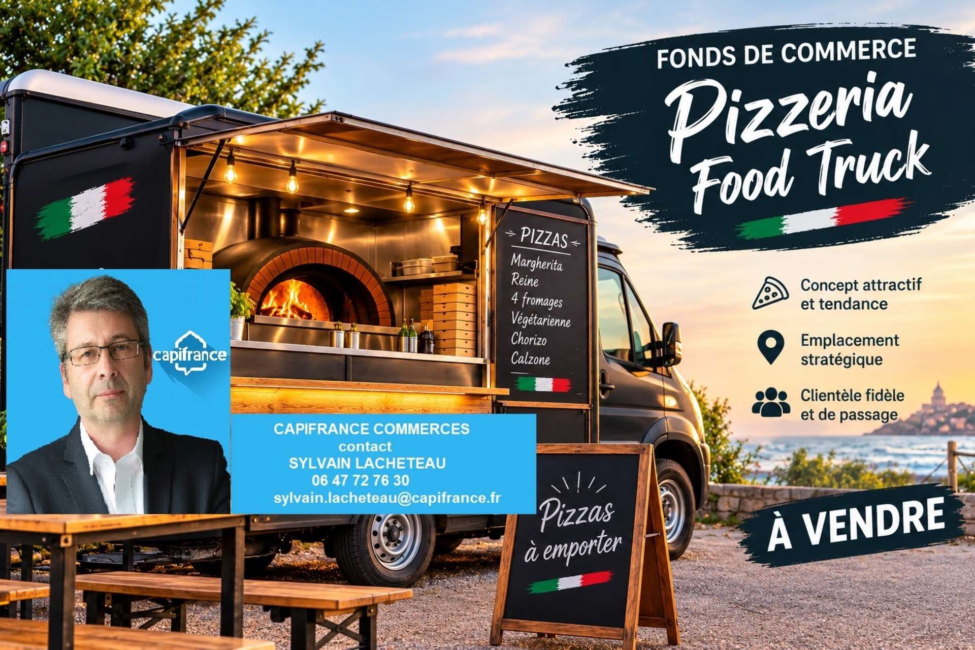 A vendre food truck pizzeria région Rennes