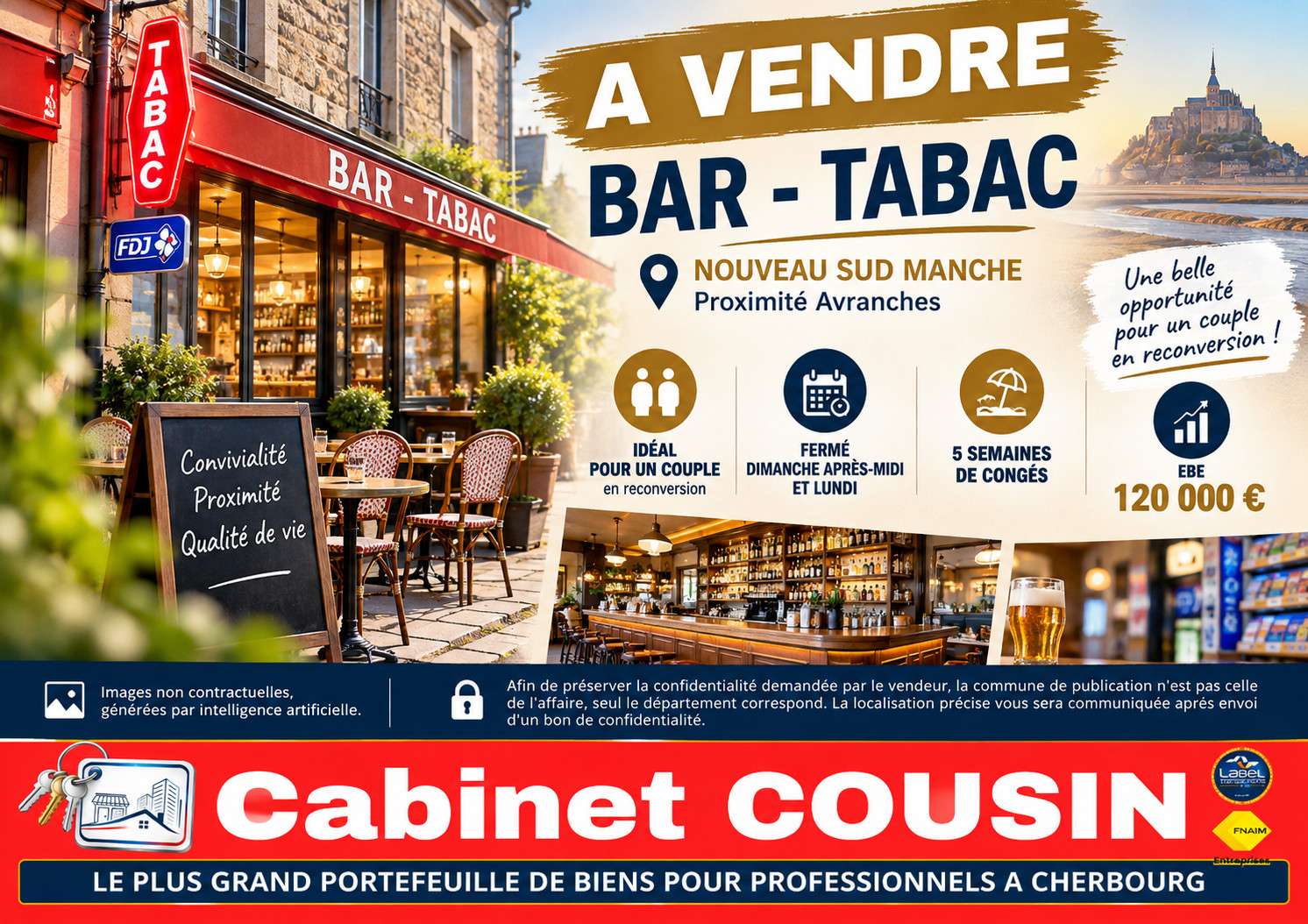 Vente bar tabac proche Avranches