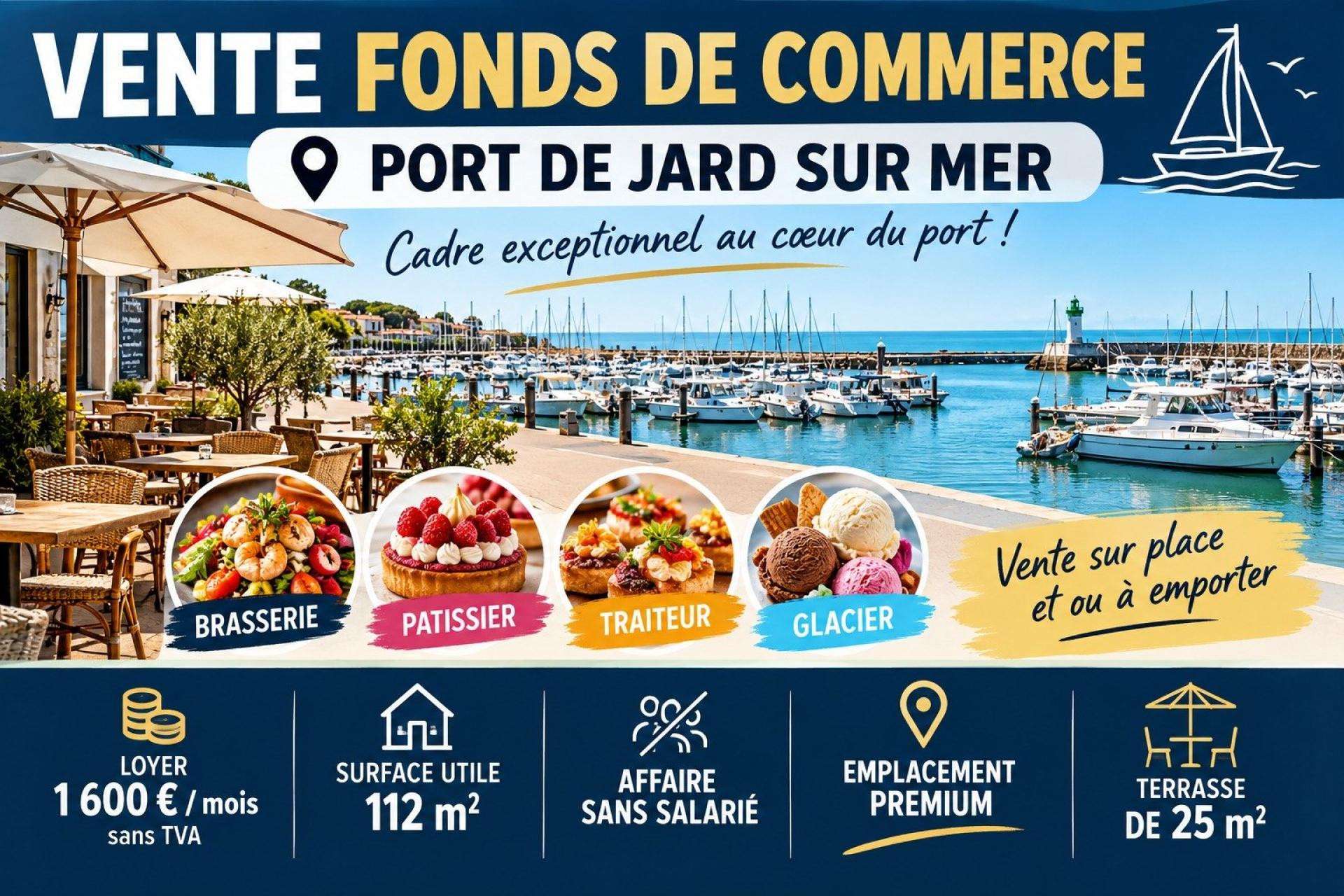 Vente restaurant boulangerie aux Sables d'Olonne