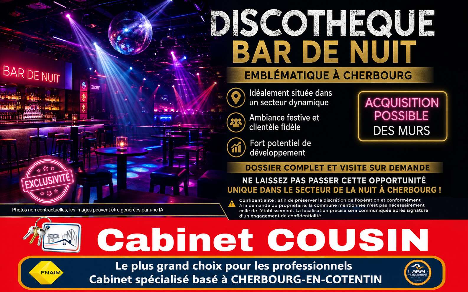 AV bar de nuit discoteque emblématique à Cherbourg
