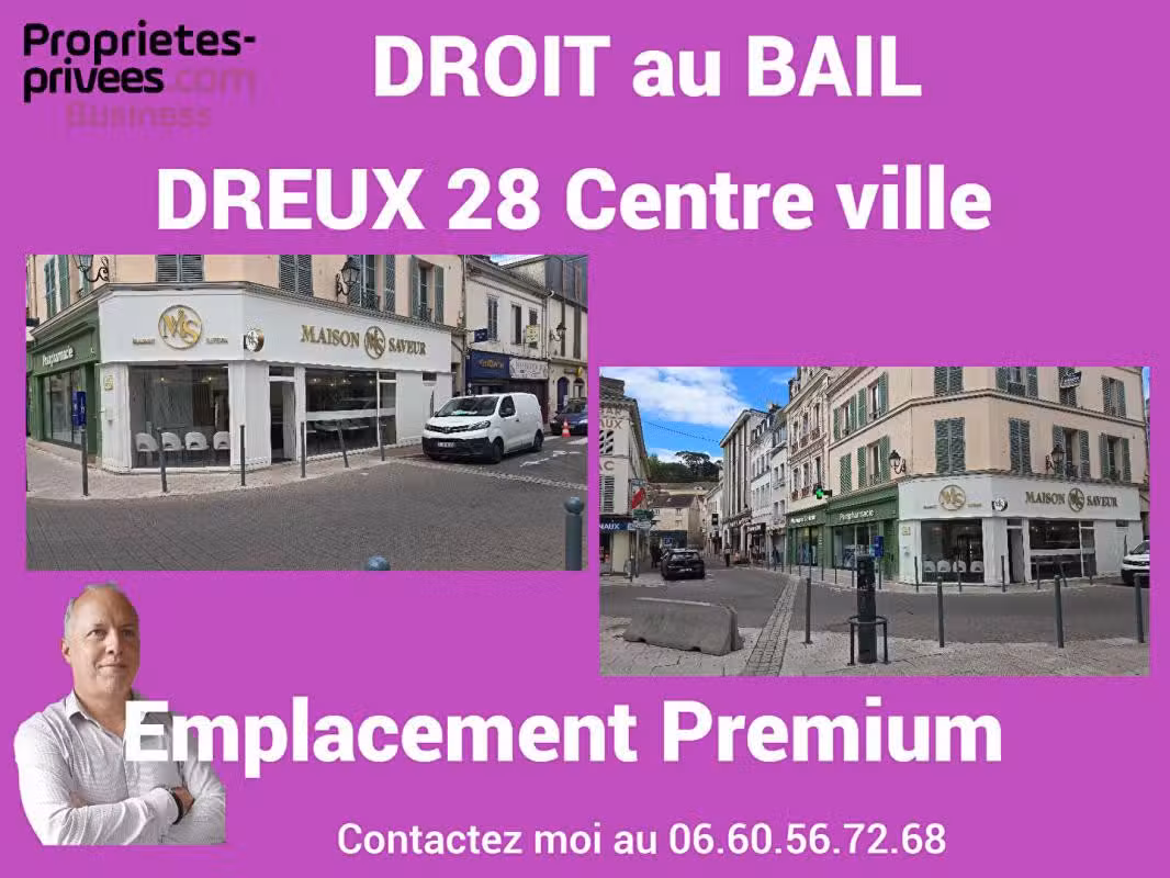 Cession de bail boulangerie de 70m² centre Dreux