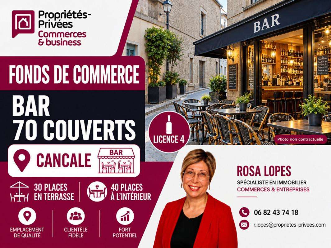 Vente bar lic IV snack 70 places à Cancale