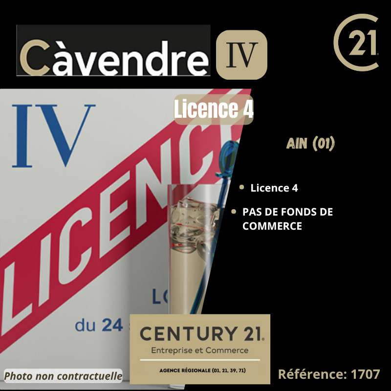 Licence IV à vendre dans l'Ain