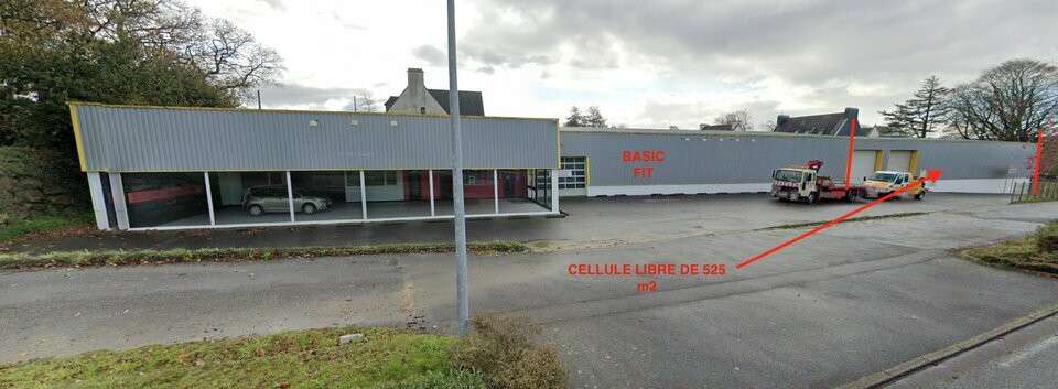 Vente entrepôt 525m² emplacement N°1 à Landivisiau