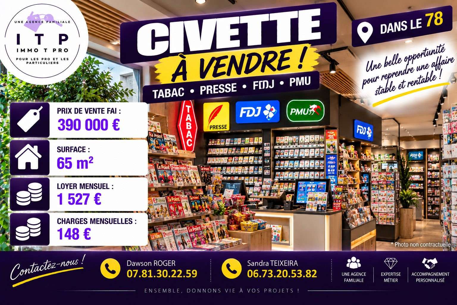 AV FDC beau tabac presse FDJ PMU dept Yvelines