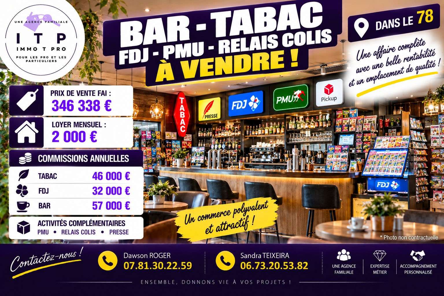 AV beau bar tabac FDJ PMU en périphérie de Poissy