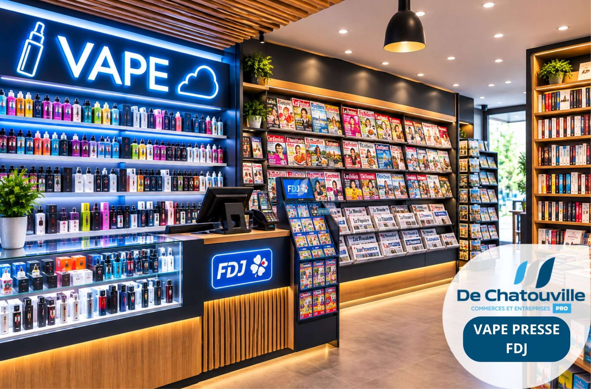 Vente FDC Presse FDJ VAPE zone commerciale 83