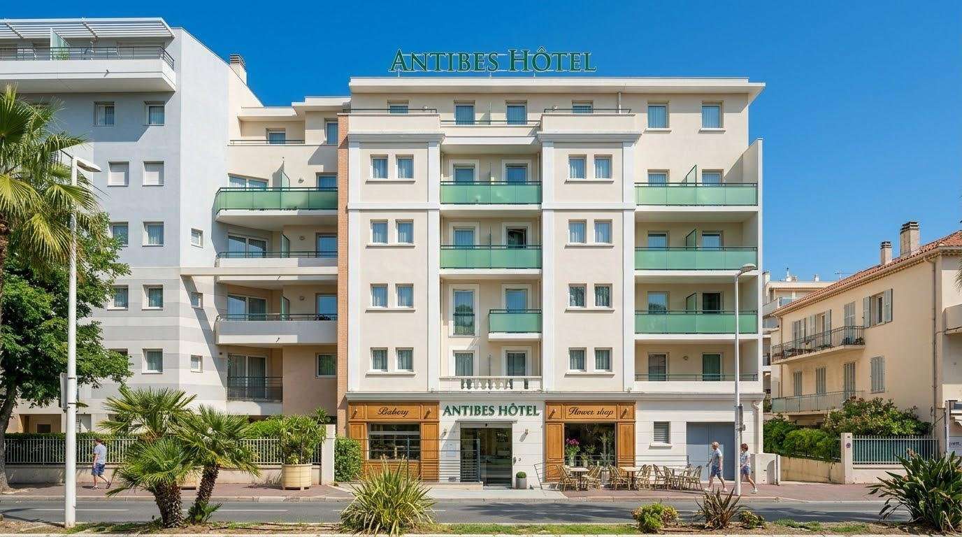 AV hôtel bureau 3 *** à Antibes prox mer