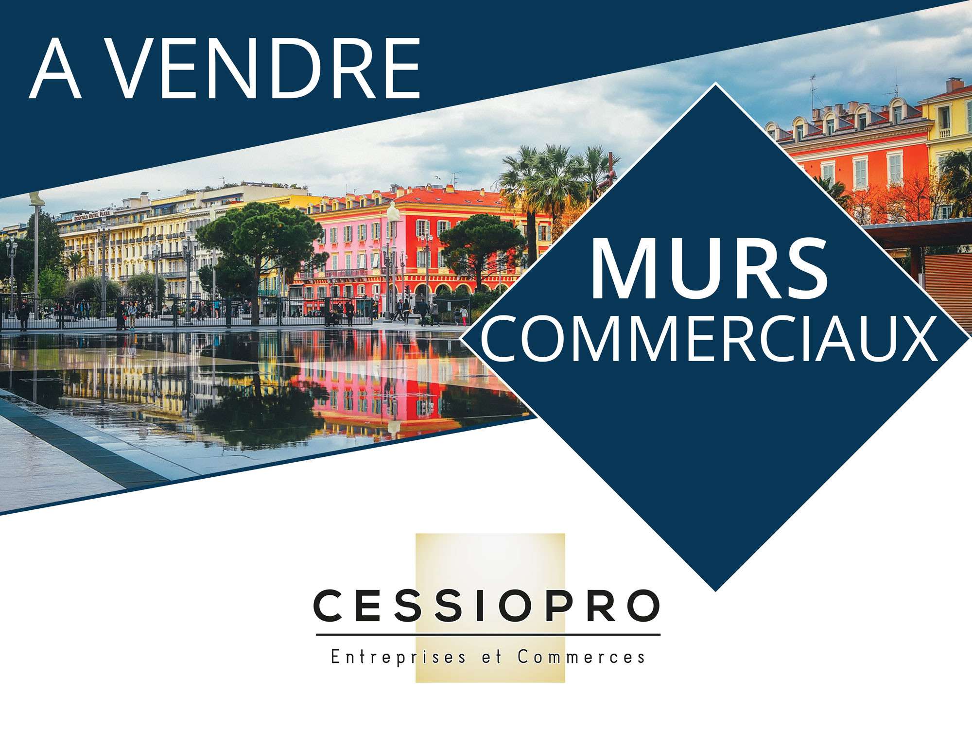 Murs commerciaux libres et loués à Juan les Pins