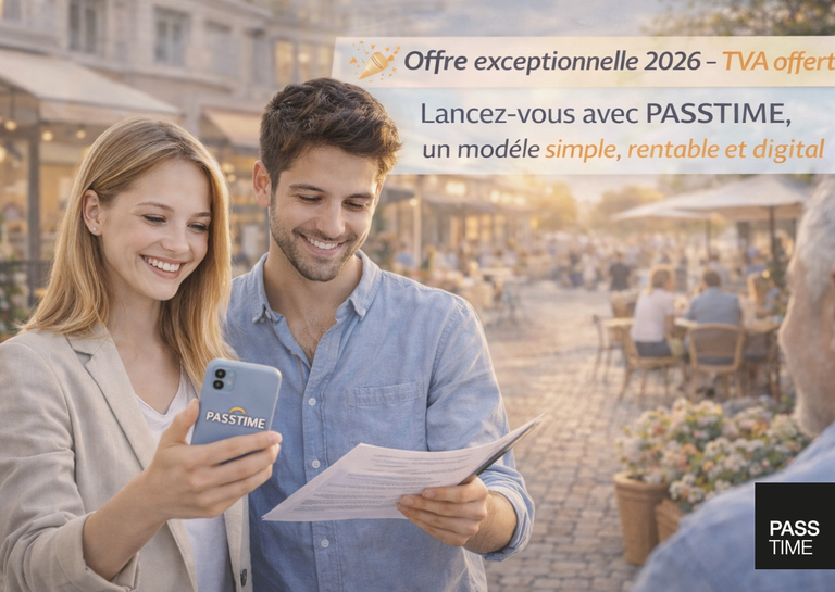 PASSTIME - 🎉 20 ans de la marque PASSTIME : une promotion exceptionnelle pour les futurs franchisés