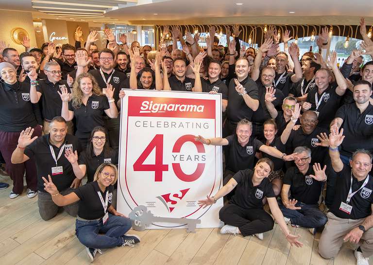 SIGNARAMA - 40 ans de Signarama : un réseau qui se construit dans la durée