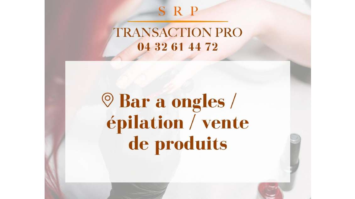 A vendre FDC + murs bar à ongles en ccial Avignon