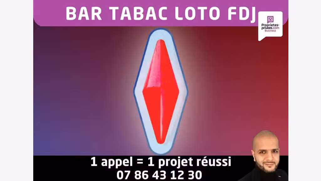 Vente bar tabac loto FDJ PMU à Abbeville 80100