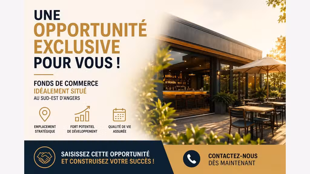 Vente bar restaurant du midi au Sud-Est d'Angers