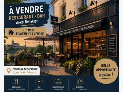 À vendre bar restaurant Licence IV logement Angers