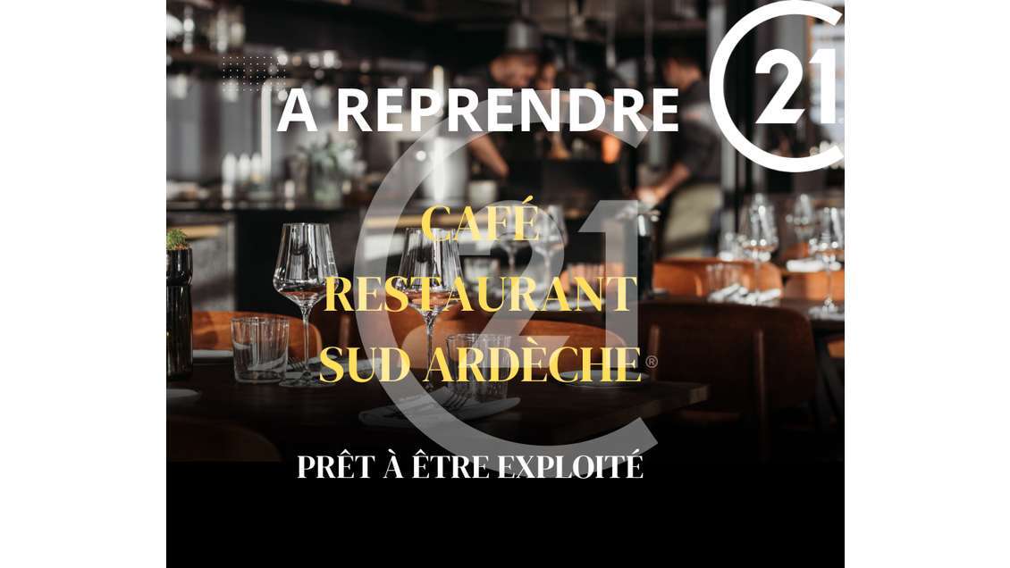 FDC café restaurant à vendre en ville Sud Ardèche