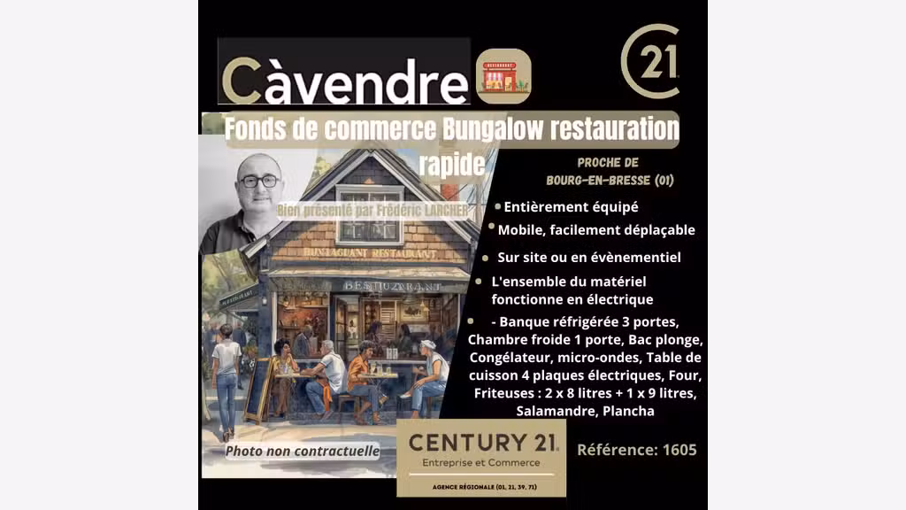 AV bungalow restauration rapide à Bourg en Bresse