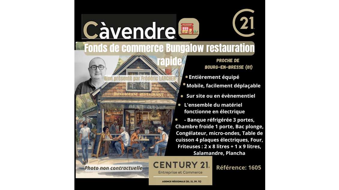 AV bungalow restauration rapide à Bourg en Bresse