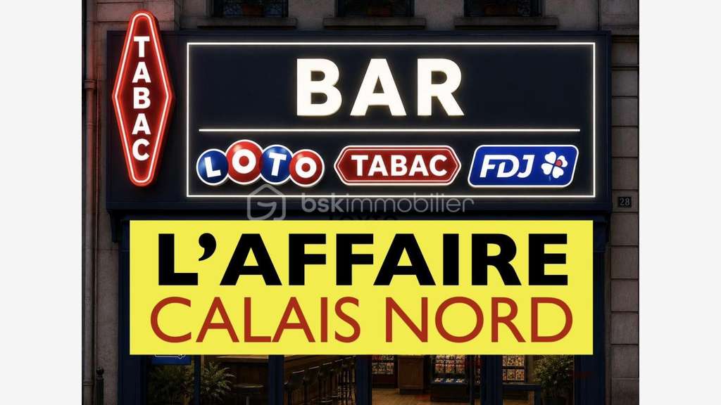 Vente tabac bar FDJ loto terrasse à Calais Nord