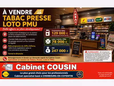 Vente Tabac Presse Loto Jeux en développement 50