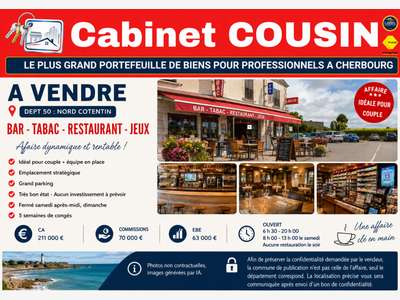 Vente bar tabac restaurant à Cherbourg en Cotentin