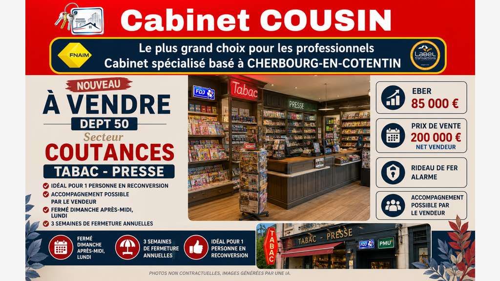 Vente Tabac Presse secteur Coutances