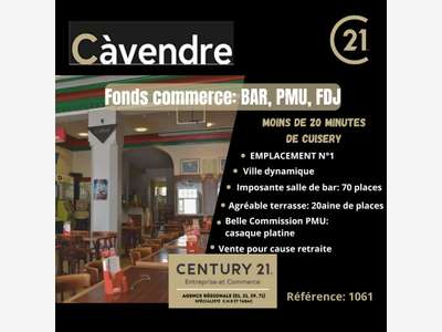 Vente fonds de commerce bar PMU FDJ à Cuisery