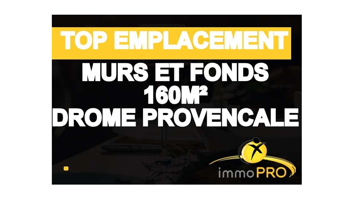 Vente bar restaurant murs et FDC centre village 26