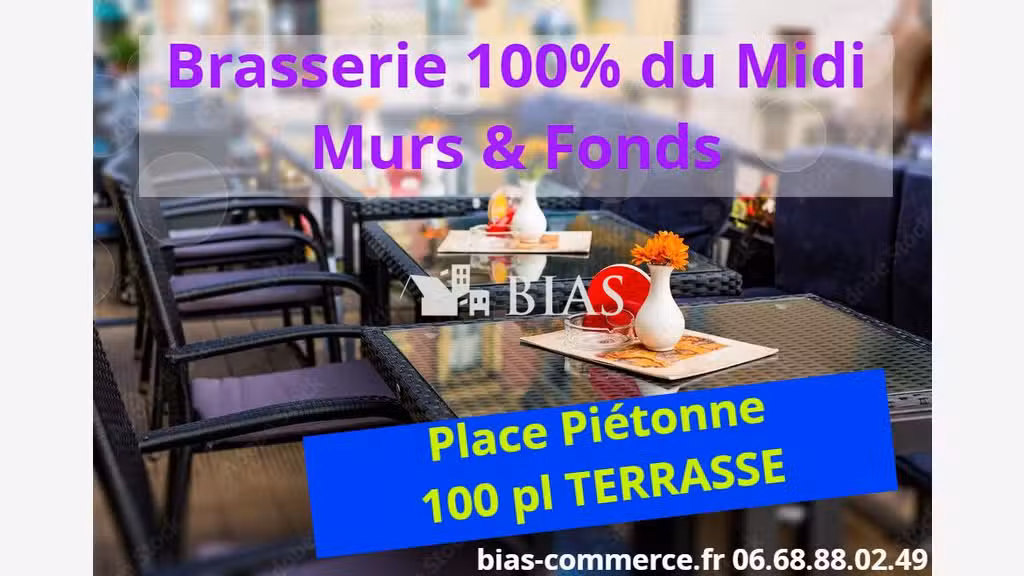 Vente bar brasserie 100 % du midi licence IV Eure