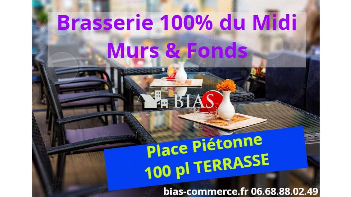 Vente bar brasserie 100 % du midi licence IV Eure