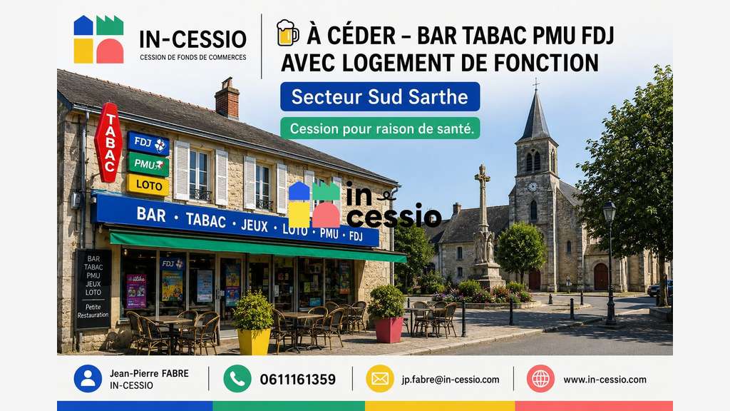 Bar Tabac PMU FDJ – Affaire In Bonis – Sud Sarthe