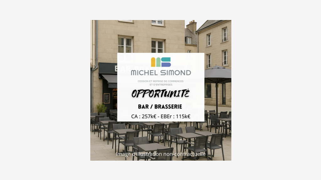 Vente bar brasserie emplacement N°1 à Lorient
