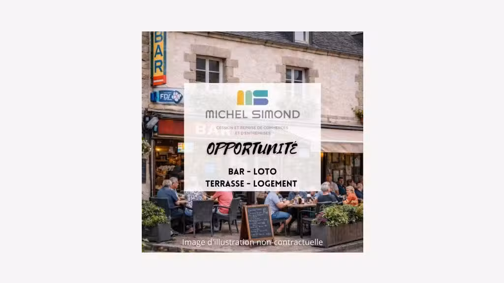 BAR LOTO FDJ AVEC LOGEMENT, DOUBLE TERRASSE,