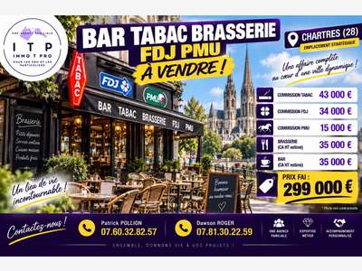 Cède bar tabac dans la périphérie de Chartres (28)