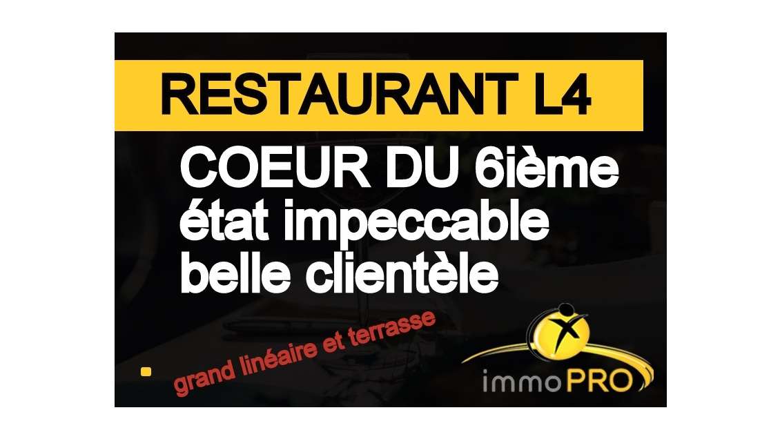 A vendre établissement avec terrasse à Lyon 69006