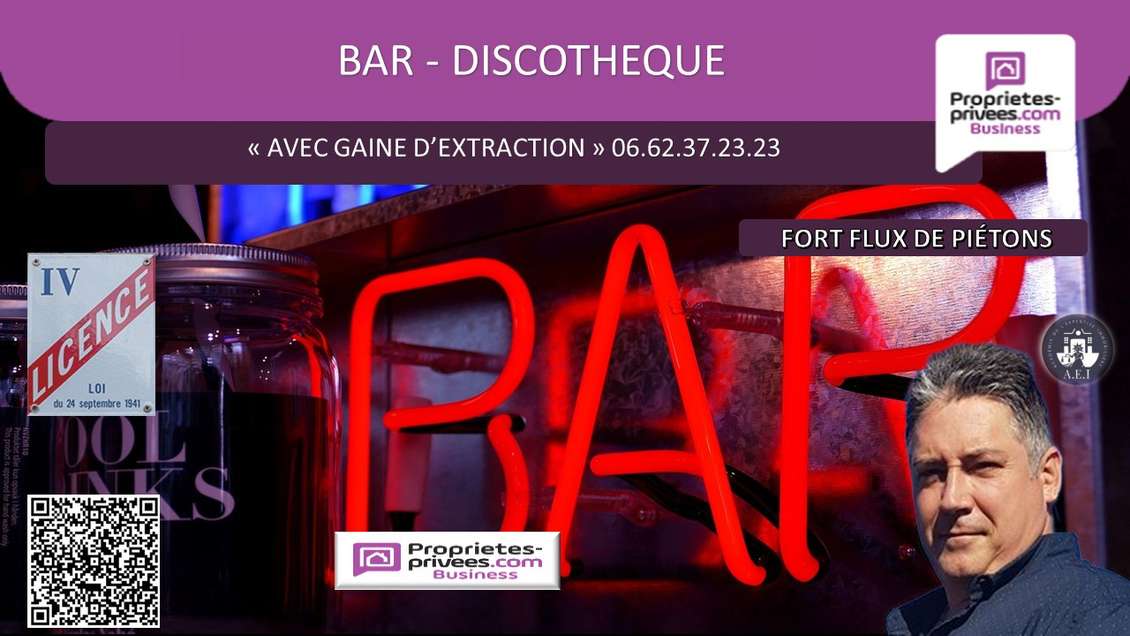 Vente bar de 85m² avec terrasse à Lyon 69002