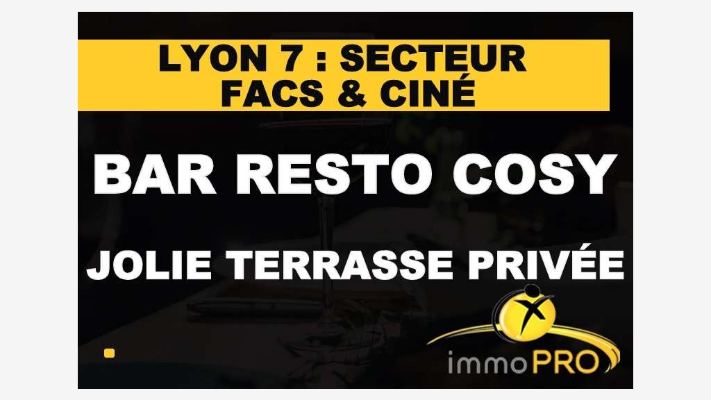 A vendre petite affaire bar restaurant 69007