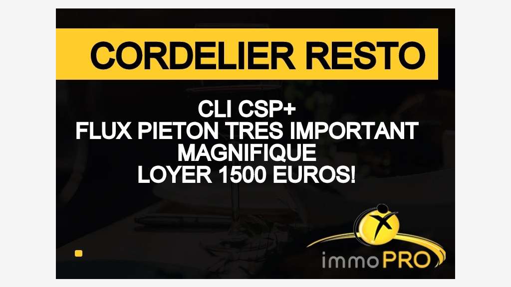 Vente restaurant avec terrasse empl N°1 à Lyon