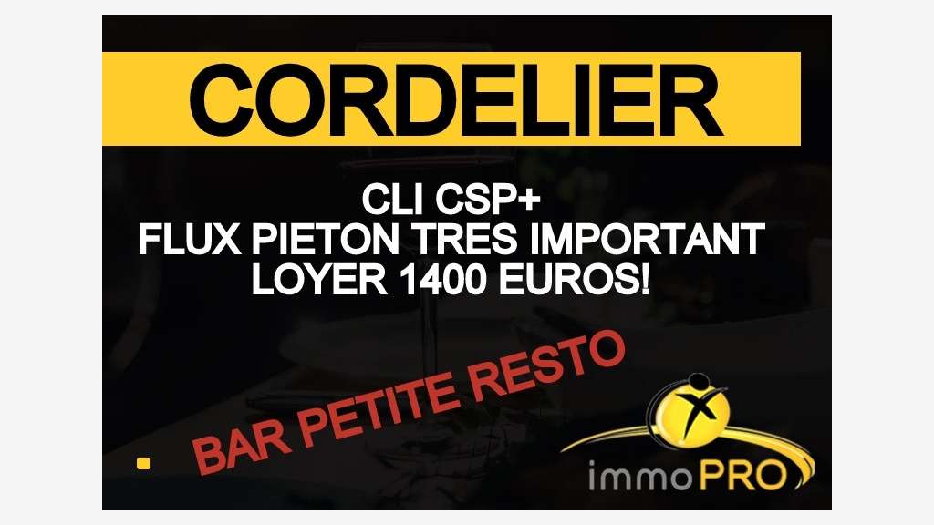 Vente brasserie bar resto emplacement N°1 à Lyon