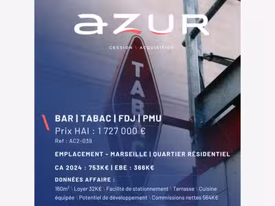 VENTE Bar Tabac PMU FDJ avec terrasse