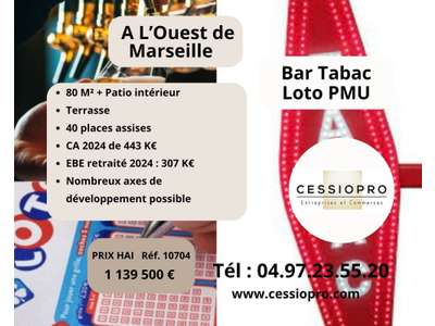 Vente Bar - Brasserie - Tabac à Marseille 1er