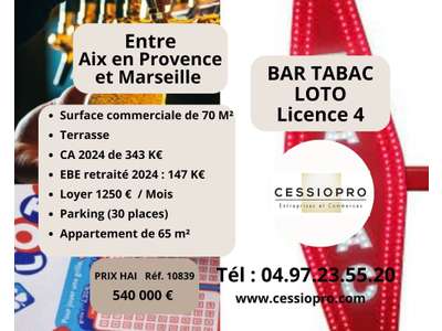 Vente Bar - Brasserie - Tabac à Marseille 1er