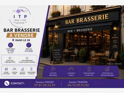 A vendre magnifique bar brasserie Nogent-le-Rotrou