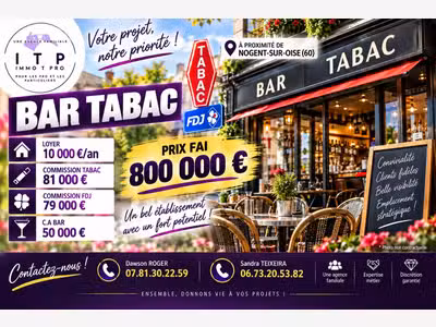 AV magnifique bar tabac FDJ Nogent-sur-Oise périph