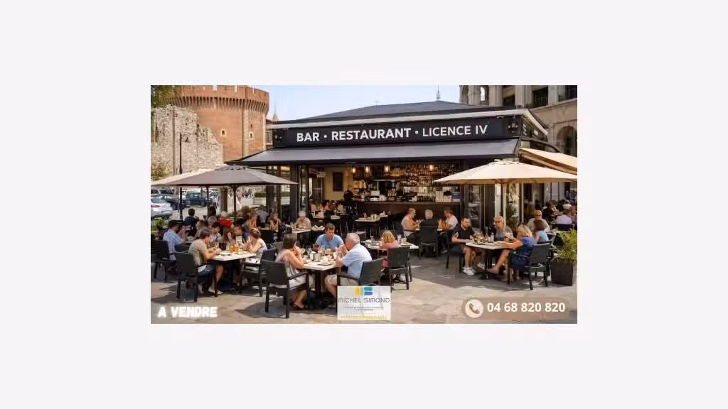AV bar restaurant lic IV en centre grande ville 66