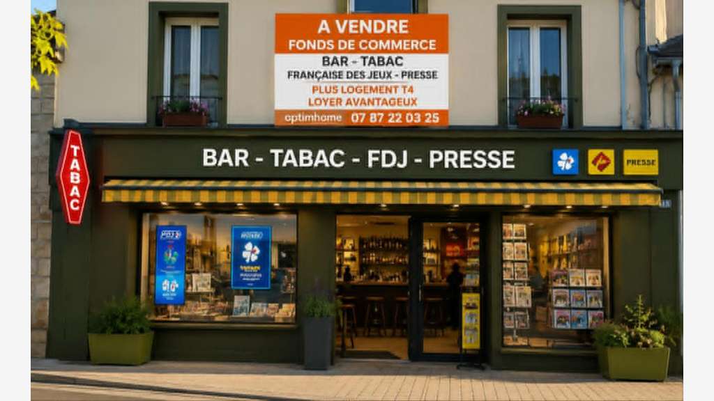 Vente bar Tabac FDJ presse sur empl n°1 à Redon