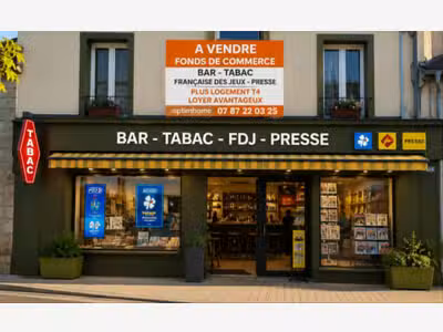Vente bar Tabac FDJ presse sur empl n°1 à Redon