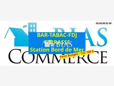 Vente bar tabac jeux en centre ville station 76